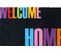 Tapis Anti-poussière "happy Home" En Polyamide Multicolore - Dim : 40 X 60 Cm