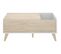 Table Basse Modulable Coloris Blanc/naturel - Longueur 99 X Hauteur 41 X Profondeur 60 Cm