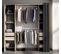 Armoire Dressing Extensible Avec Rideau + 4 Tiroirs - L. 100-180 X H. 203 X P. 50 Cm