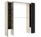 Armoire Placard Extensible Coloris Naturel/graphite - L. 110-180 X H. 205 X P. 50 Cm