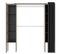 Armoire Placard Extensible Coloris Naturel/graphite - L. 110-180 X H. 205 X P. 50 Cm