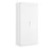 Armoire Placard Meuble De Rangement Coloris Blanc - Longueur 81 X Hauteur 184 X Profondeur 52 Cm
