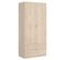 Armoire Placard Meuble De Rangement Coloris Naturel - Longueur 81 X Hauteur 184 X Profondeur 52 Cm