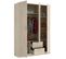 Armoire Placard Meuble De Rangement coloris naturel - longueur 150 X Profondeur 52 X Hauteur 215 Cm