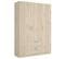 Armoire Placard Meuble De Rangement coloris naturel - longueur 150 X Profondeur 52 X Hauteur 215 Cm