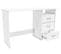 Bureau En Bois Coloris Blanc Mat - 123 X 76,5 X 50,1 Cm