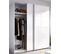 Armoire à Portes Coulissantes Coloris Blanc Brillant - Longueur 180 X Profondeur 65 X Hauteur 204 Cm