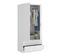 Armoire Placard Meuble De Rangement Coloris Blanc - Longueur 81 X Hauteur 184 X Profondeur 52 Cm