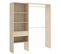 Armoire Placard Extensible Coloris Naturel - Longueur 110-160 X Hauteur 187 X Profondeur 40 Cm