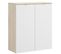 Meuble De Rangement Coloris Naturel/blanc - longueur 79 X Profondeur 40 X Hauteur 96 Cm