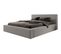 Lit Double Capitonné 140 Cm Bocalio Gris Foncé