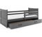 Lit Enfant Rico 190x80 Avec Matelas Sommier Et Tiroir En Gris+gris