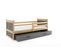 Lit Enfant Rico 190x90 Avec Matelas Sommier Et Tiroir En Pin+gris