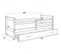 Lit Enfant Rico 200x90 Avec Matelas Sommier Et Tiroir En Pin Naturel+blanc