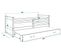 Lit Gigogne Rico 190x90 Avec 2 Matelas Sommiers Et Tiroir-lit En Blanc+blanc