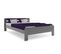 Dallas Lit Adulte 140x200 Avec Sommier En Pin Gris (sans Matelas)