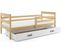 Lit Enfant Eryk 190x80 Avec Sommier, Matelas Et Tiroir En Pin+blanc