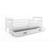 Lit Enfant Eryk 190x90 Avec Sommier, Matelas Et Tiroir En Blanc+blanc