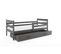 Lit Enfant Eryk 200x90 Avec Sommier, Matelas Et Tiroir En Gris+gris