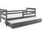 Lit Gigogne Eryk 190x80 Avec Sommiers Et Matelas En Gris+gris