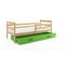 Lit Enfant Eryk 200x90 Avec Sommier, Matelas Et Tiroir En Pin+vert