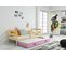 Lit Gigogne Eryk 200x90 Avec Sommiers Et Matelas En Pin+rose