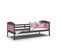 Lit Enfant Mati 90x190 Gris - Rose Livré Avec Sommiers