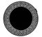 Tapis Hampton Grecos Cercle Noir Cercle 160 Cm