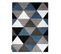 Tapis Alter Rino Triangle Bleu 80x150 Cm