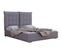 Lit Florence 104, Double, Gris, Tapisserie, 155x214x128cm