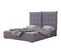 Lit Florence 104, Double, Gris, Tapisserie, 155x214x128cm