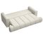 Canapé Convertible Trois Places Dandelino Tissu Chenille Gris-beige