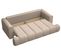 Canapé Convertible Trois Places Dandelino Tissu Chenille Beige