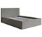 Lit Capitonné Double 140x200 Lucera En Velours Gris