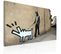 Tableau "chien Qui Aboie Ne Mord Pas - Banksy" 40x60cm