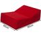 Fauteuil Chaise Longue Canapé Intime Relaxant Rabattable De Forme Triangulaire Rouge