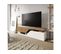 Meuble TV Nesezi Bois Et Blanc Style Industrielle 160 Cm