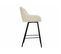 Chaise De Bar Jackson 102 En Tissu 50x55x103 Cm - Beige