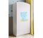 Armoire 2 Portes 1 Tiroir Babydream Ourson Bleu - Blanc