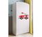 Armoire 2 Portes 1 Tiroir Babydream Pompier - Blanc