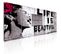 Tableau Imprimé "banksy - Life Is Beautiful" 80 X 200 Cm