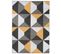 Tapis Salon Rectangle Jaune Gris Blanc Géométrique Fin Maya 130x190