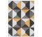 Tapis Salon Rectangle Jaune Gris Blanc Géométrique Fin Maya 140x200