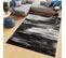 Tapis De Salon Chambre Ado Design Moderne Gris Noir Blanc Moucheté Fin Maya 250x350