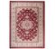 Tapis Salon Classique Rouge Crème Beige Médaillon Fin 60x100 Colorado