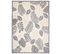 Tapis Extérieur Intérieur Gris Beige Feuilles 3d 140 X 200 Cm Viera