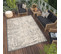 Tapis Extérieur Intérieur Gris Beige Rayures 3d 120 X 170 Cm Viera