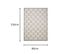 Tapis Extérieur Intérieur Gris Beige 3d Ikat Boucle 80 X 150 Cm Viera