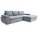 Canapé d'angle convertible méridienne gauche ARGOS tissu aston 16 gray