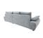 Canapé d'angle convertible méridienne gauche ARGOS tissu aston 16 gray